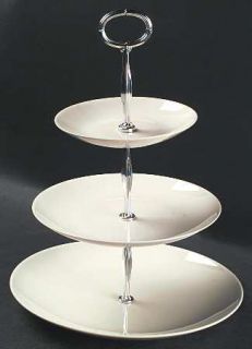 Castleton (USA) Museum White 3 Tiered Serving Tray (DP, SP, BB), Fine China Dinn