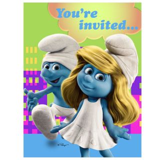Smurfs Invitations
