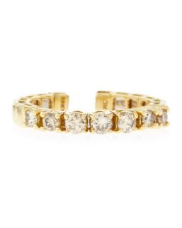 Spring Diamond Ring, Yellow Gold, Size 6.5, 0.50 TCW