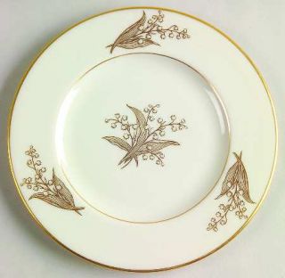 Lenox China Springdale (Gold Trim) Bread & Butter Plate, Fine China Dinnerware  