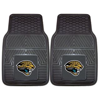 Fanmats Jacksonville Jaguars 2 piece Vinyl Car Mats (100 percent vinylDimensions: 27 inches high x 18 inches wideType of car: Universal)