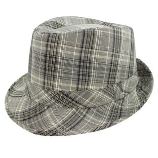 Faddism Fashion Grey Green Fedora Hat (58cm 35 percent cotton/65 percent polyester Size 58cm)