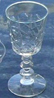 Rock Sharpe Ridgewood Wine Glass   Stem#2002, Vertical, Dots, Criss Cross