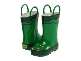 Western Chief Kids Frog Rainboot Boys Shoes (Green)