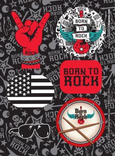 Born to Rock Sticker Sheets