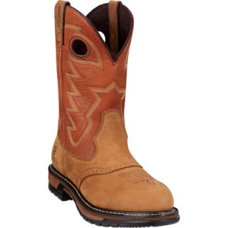 Rocky 11in. Branson Saddle Roper Waterproof Western Boot   Brown, Size 12,