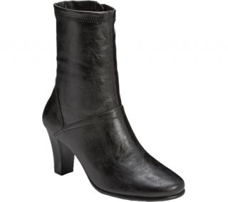 Womens Aerosoles Do Gooder   Black Synthetic Boots