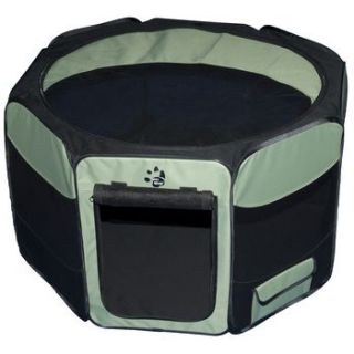 Octagon Pet Pen with Removable Top in Sage Size 46
