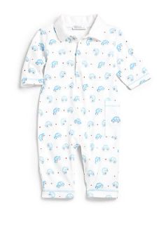 Kissy Kissy Infants Collared Punch Buggy Playsuit   Blue
