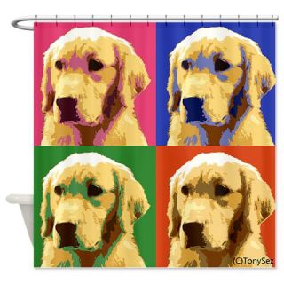  Golden a la Warhol Shower Curtain  Use code FREECART at Checkout