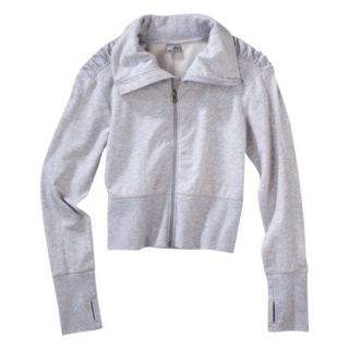 C9 by Champion Womens Cropped French Terry Jacket   Heather Grey S