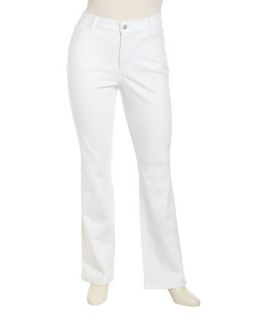Marilyn Straight Leg Embellished Pocket Jeans, Optic White, Womens
