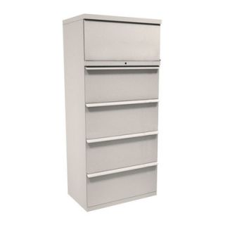 Marvel Office Furniture Zapf Five Drawer Lateral File ZSLF530_T/MSCW30 Color: