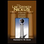 Law Growth Nexus  The Rule of Law And Economic Development