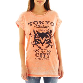 Mng By Mango Tokyo Kitty Screen Tee, Coral, Womens
