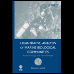 Quantitative Analysis of Marine Biological Communities: Field Biology and Environment   With CD