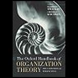 Oxford Handbook of Organization Theory