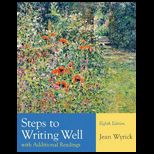 Steps to Writing Well With Addl. Rdgs.   With 2 CDs and Handbook
