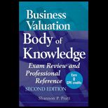 Business Valuation Body of Knowledge