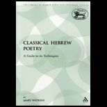 Classical Hebrew Poetry