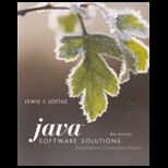 Java Software Solutions : Foundations of Program Design   With CD
