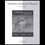 Introductory Algebra Student Solution Manual