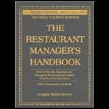Restaurant Managers Handbook How to Set up, Operate, and Manage a Financially Successful Food Service Operation with Companion CD