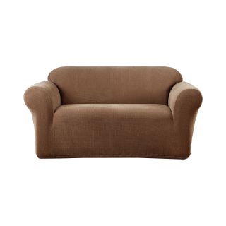 Sure Fit Stretch Metro 1 pc. Loveseat Slipcover, Brown