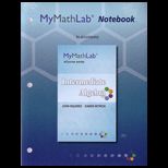 Intermediate Algebra   MyMathLab Notebook (Loose)