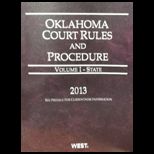 Oklahoma Court Rules and Procedure State 2013