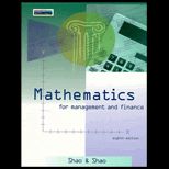 Mathematics for Management and Finance