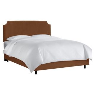Skyline cal King Bed: Skyline Furniture Lombard Nail Button Notched Bed  