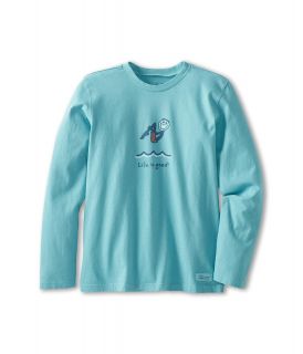 Life is good Kids Crusher L/S Cannonball Tee Boys Long Sleeve Pullover (Blue)