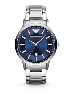 Emporio Armani Round Stainless Steel Watch    Stainless Steel