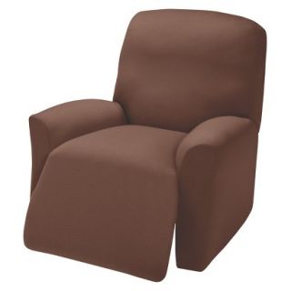 Jersey Large Recliner Slipcover   Brown