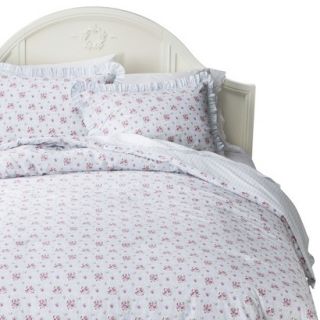 Simply Shabby Chic Window Box Floral Comforter Set   Blue (Twin)
