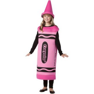 Girls Crayola   Tickle Me Pink Crayon Tween Costume