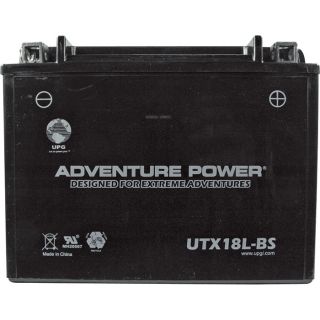 UPG Dry Charge Sports Battery   AGM ype, 12V, 18 Amp, Model UTX18L BS