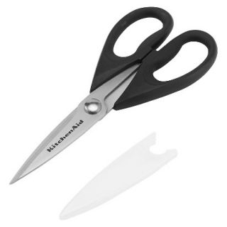 KitchenAid Stainless Steel Shears with Sheath   Black
