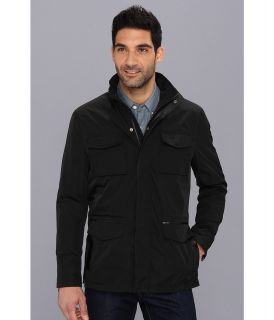 Kenneth Cole Sportswear Anorak Jacket w/ Patch Pockets Mens Coat (Black)
