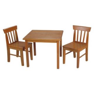 Kids Table and Chair Set: Gift Mark Honey Squr Table 2 Chair set