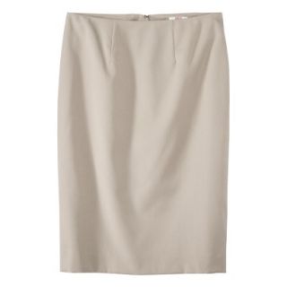 Merona Womens Twill Pencil Skirt   Vintage Khaki   14