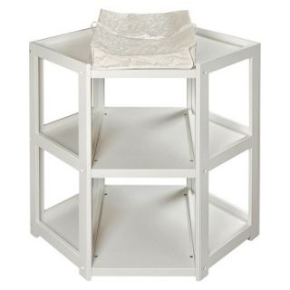White Diaper Corner Baby Changing Table