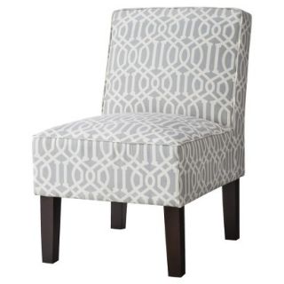 Upholstered Chair Threshold Slipper Chair   Gray Lattice