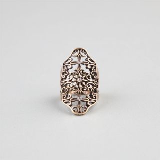 Scroll Cutout Ring Gold In Sizes One Size, 7, 8 For Women 238914621