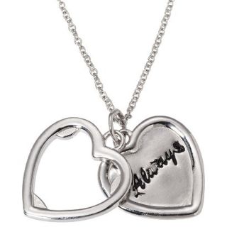 Always Silver Plate Pendant Necklace   Silver