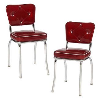 Dining Chair: Lucy Diner Chair   Red   Set of 2