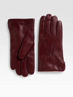 Saks Fifth Avenue Collection Nappa Leather Cashmere Lined Gloves