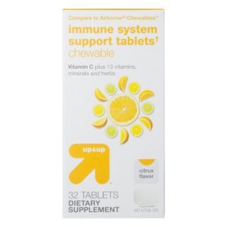 up&up Immune System Support Tablets Citrus Flavor Chewables   32 Count