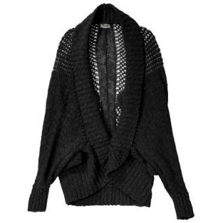 Mossimo Supply Co. Juniors Open Weave Cocoon Sweater   Black M(7 9)